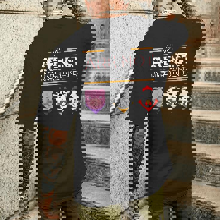 私たちは食材ではありませんビーガン、動物の権利 メンズTシャツ バックプリント 彼への贈り物