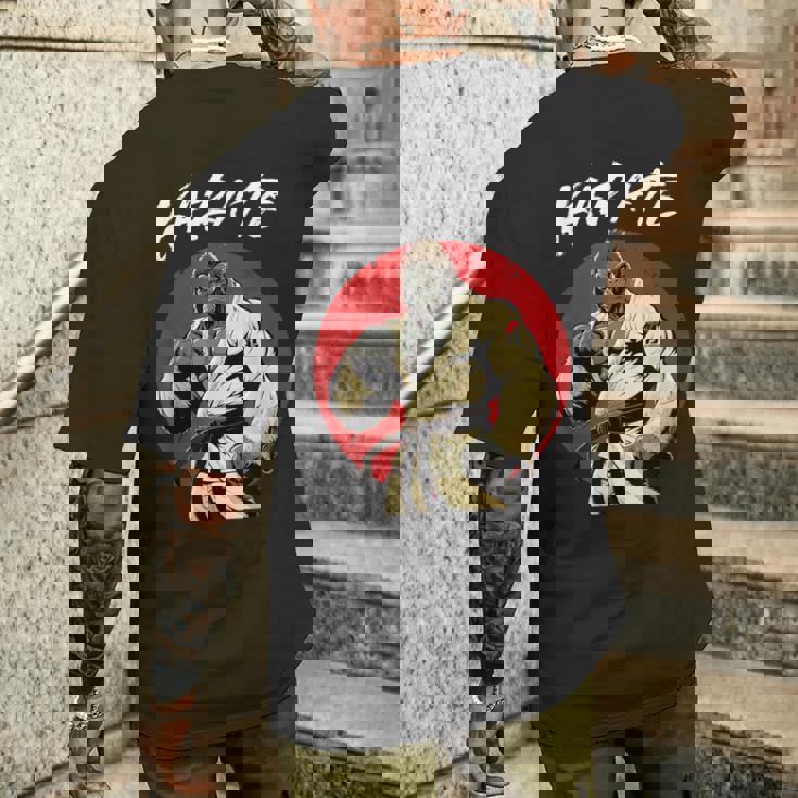 空手ゴリラ カラテカ 少年少女空手ゴリラ メンズTシャツ バックプリント 彼への贈り物