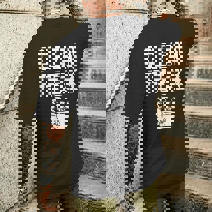 管理人用務員 清掃員 メンズTシャツ バックプリント 彼への贈り物