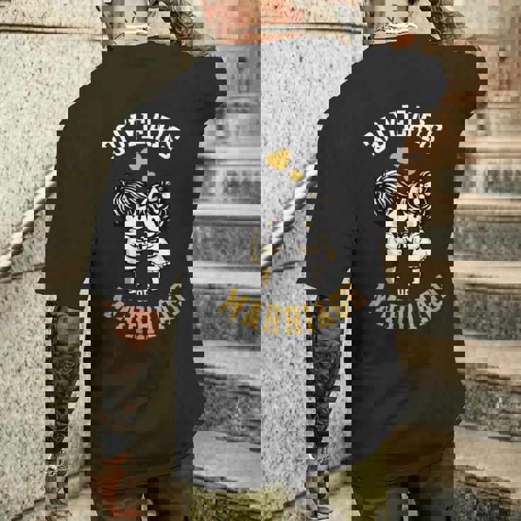 結婚30年 結婚30周年 結婚記念日 かわいい 面白い メンズTシャツ バックプリント 彼への贈り物