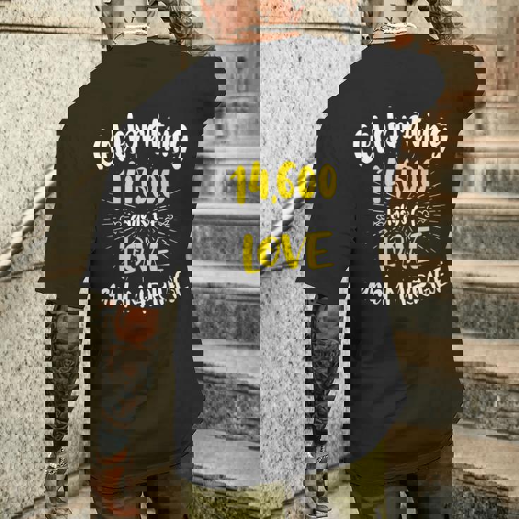 結婚40周年のお祝い 結婚40周年記念 長袖tシャツ メンズTシャツ バックプリント 彼への贈り物