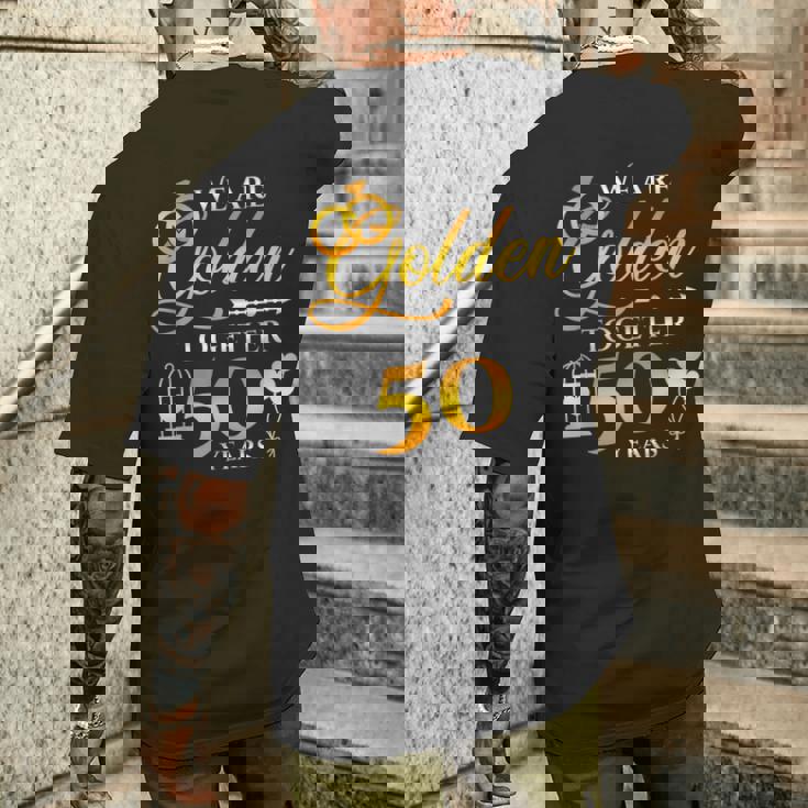 結婚50周年 結婚記念日 金婚記念日 メンズTシャツ バックプリント 彼への贈り物