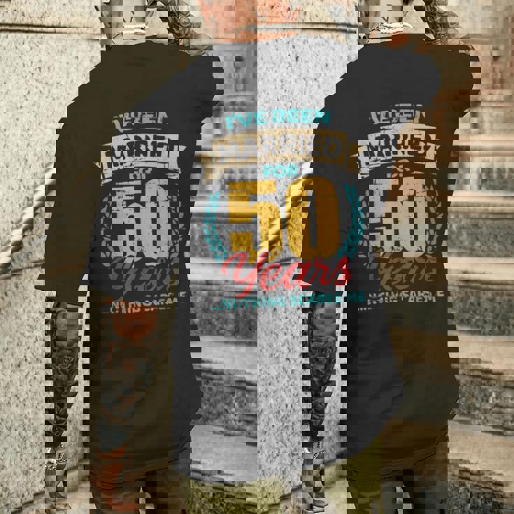 結婚50年目 結婚50周年 メンズTシャツ バックプリント 彼への贈り物