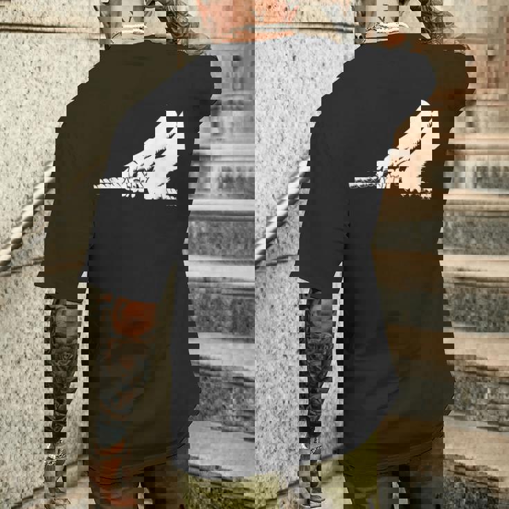 綱引きロープチームチーム。 メンズTシャツ バックプリント 彼への贈り物