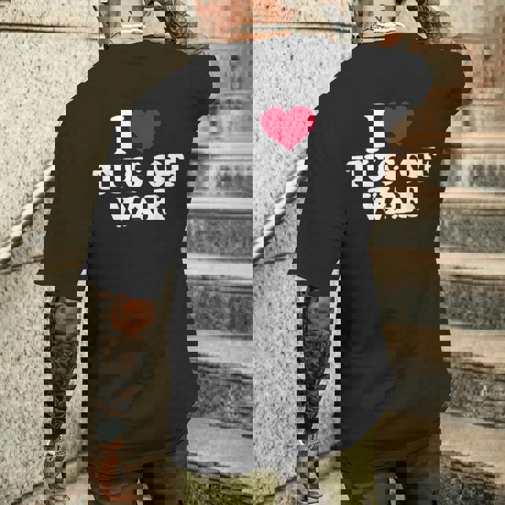 綱引き大好き メンズTシャツ バックプリント 彼への贈り物