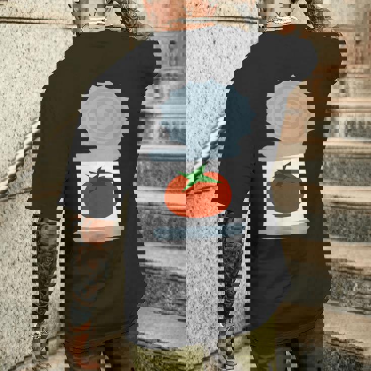 缶詰トマト メンズTシャツ バックプリント 彼への贈り物