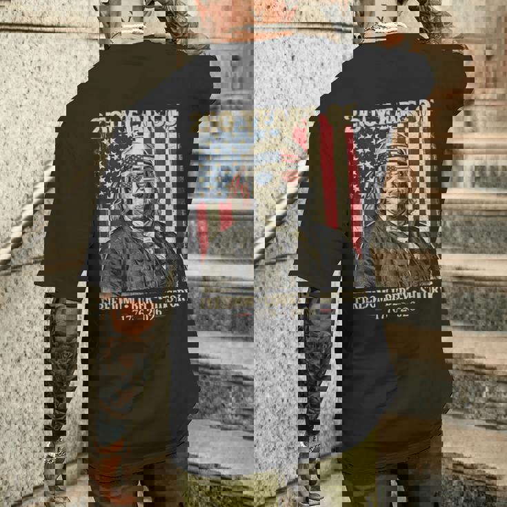 自由の250年 自由の歴史 創設父 レトロ 長袖tシャツ メンズTシャツ バックプリント 彼への贈り物