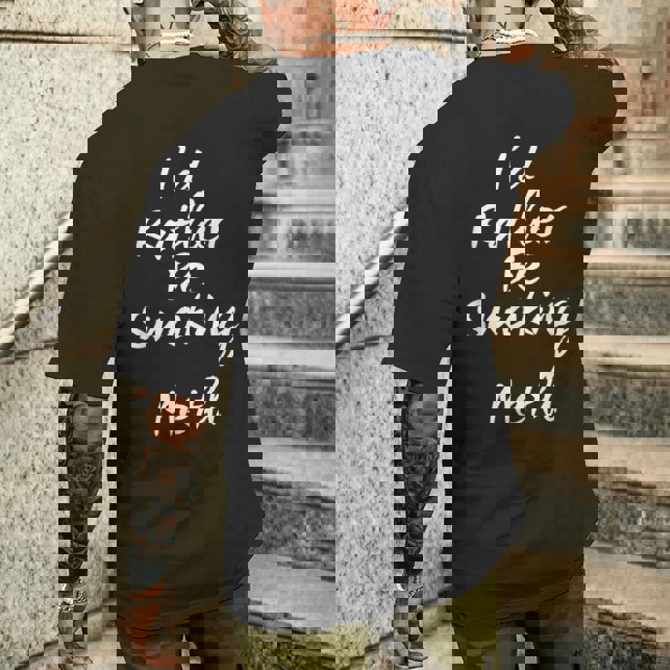 覚醒剤は吸いたい メンズTシャツ バックプリント 彼への贈り物