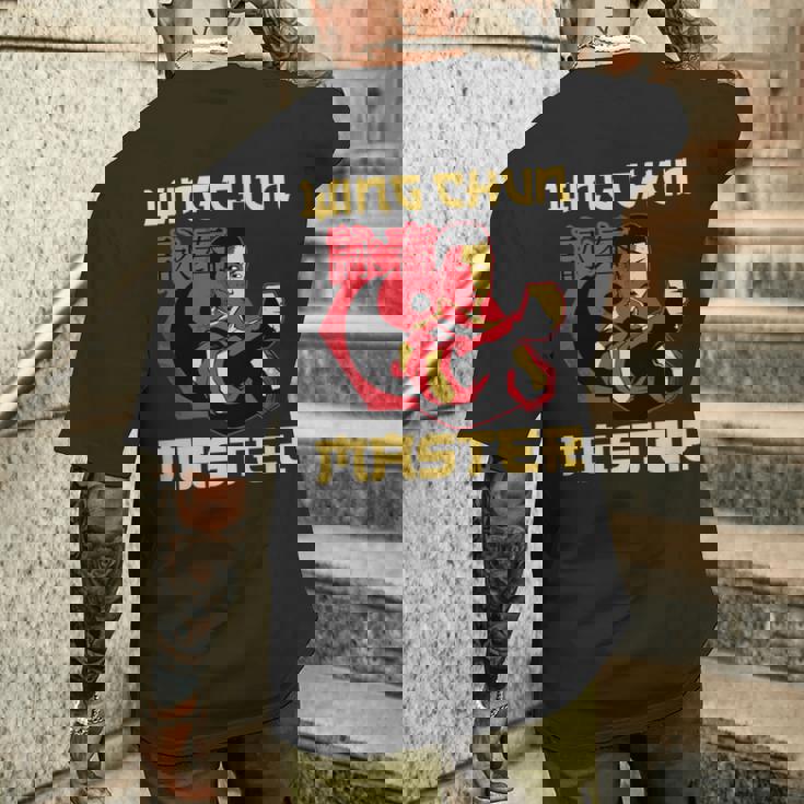 詠春拳マスター トレーニング 詠春拳 コーチ ファイター マーシャルアーツ 長袖tシャツ メンズTシャツ バックプリント 彼への贈り物