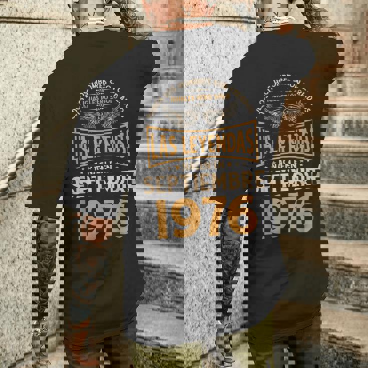 メンズ 誕生日プレゼント The Legends 1976年9月 メンズTシャツ バックプリント 彼への贈り物