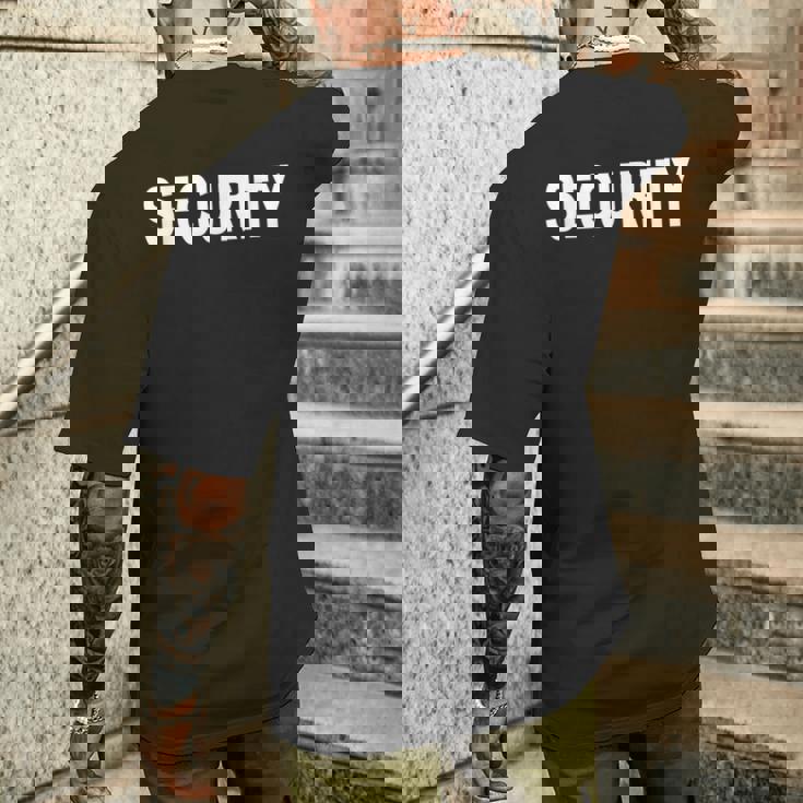 バックプリント 警備員 イベントオフィサー コスチューム 防犯 メンズTシャツ バックプリント 彼への贈り物