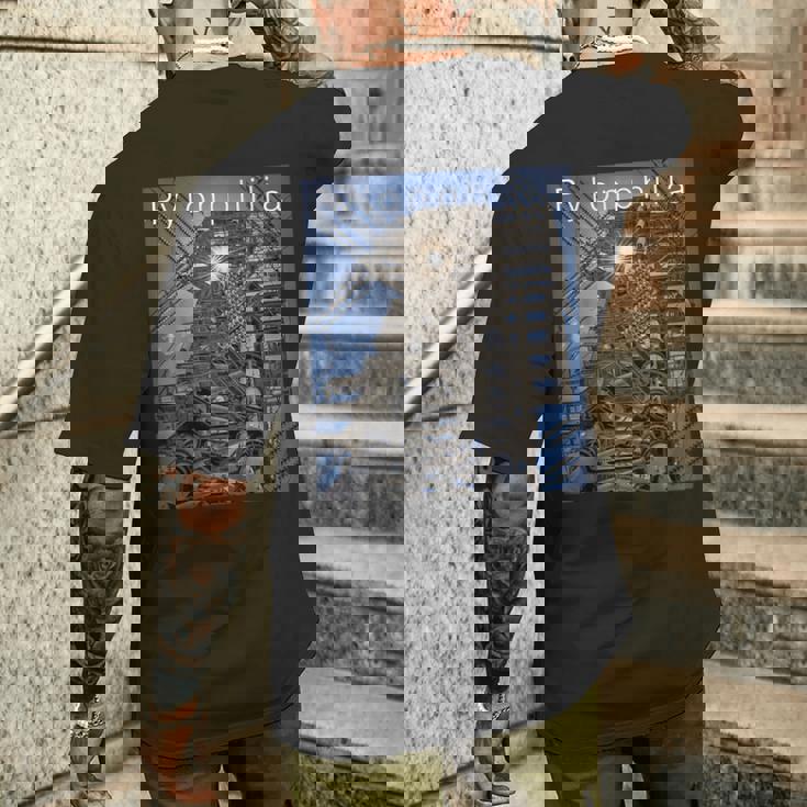 送電鉄塔 -Pylonphilia- メンズTシャツ バックプリント 彼への贈り物