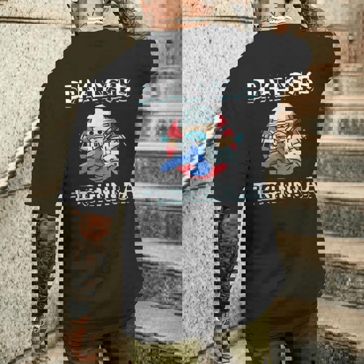 透析技術者techninja メンズTシャツ バックプリント 彼への贈り物