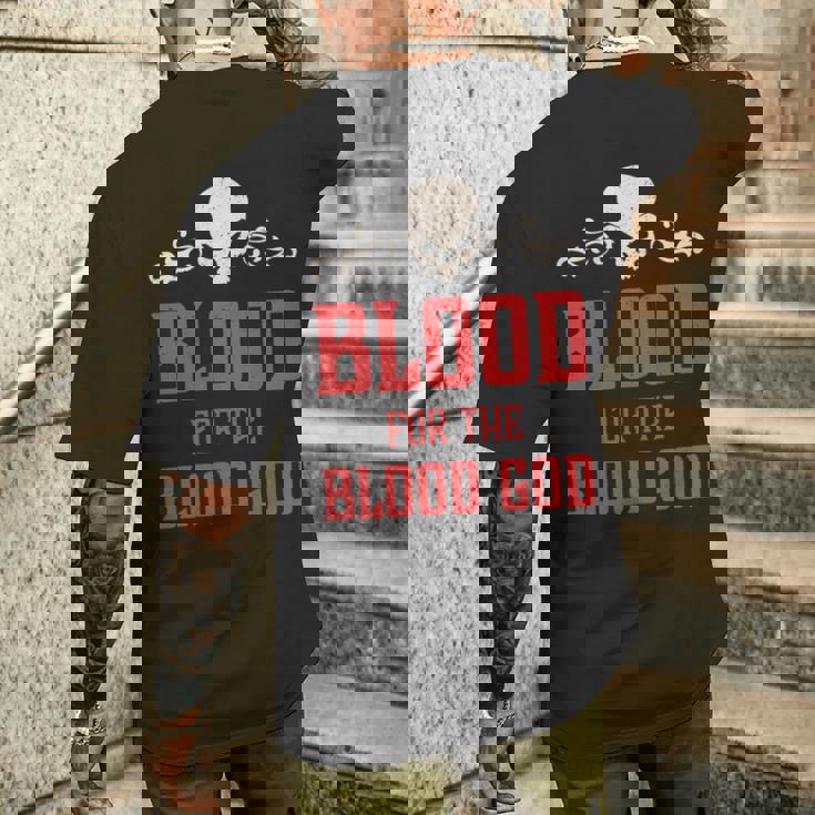 邪悪な頭蓋骨の血 血神 地獄の魔王 長袖tシャツ メンズTシャツ バックプリント 彼への贈り物