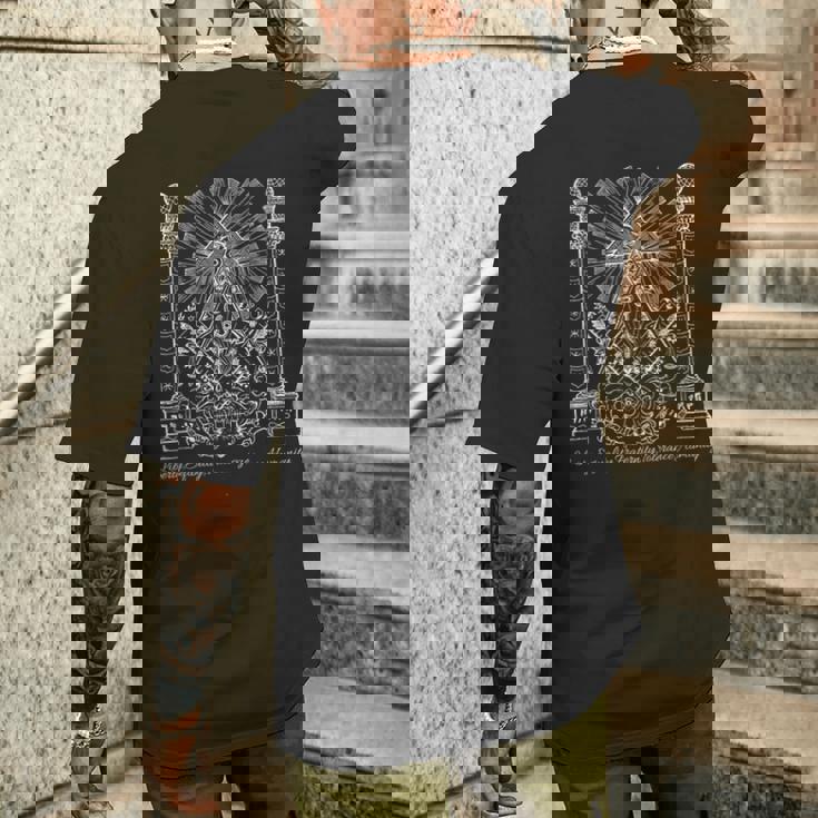 都市伝説アイテム フリーメイソン メンズTシャツ バックプリント 彼への贈り物