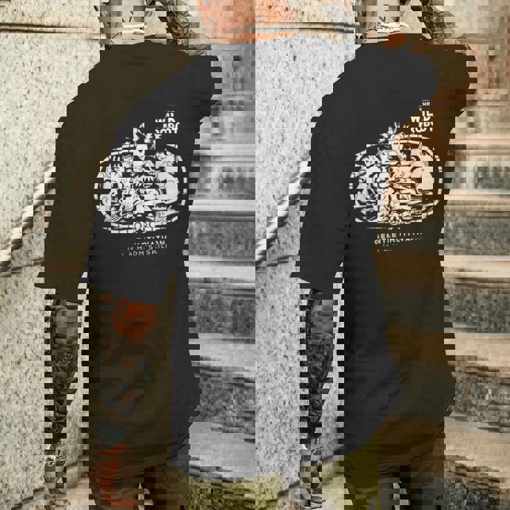 野生の島のロズ Gentle Parenting メンズTシャツ バックプリント 彼への贈り物