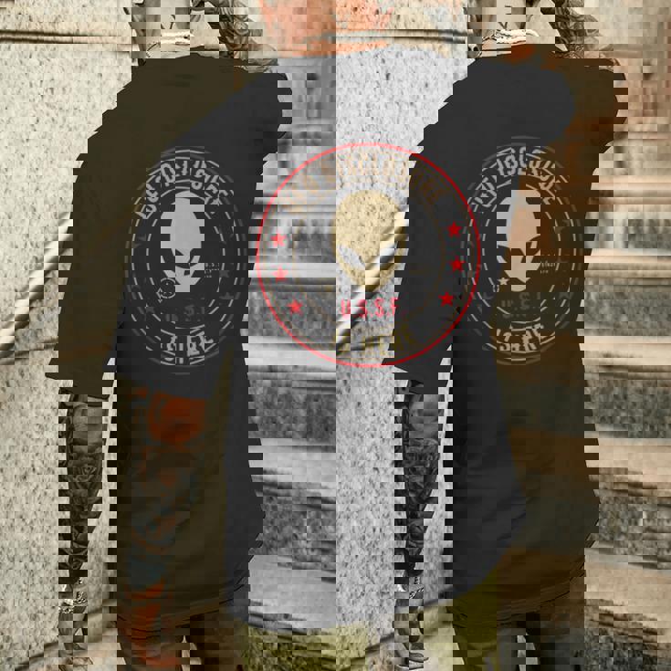 開示はこちらエイリアン侵略uapエイリアンufo メンズTシャツ バックプリント 彼への贈り物