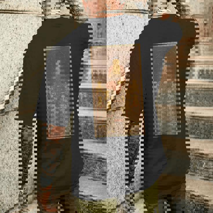 阿弥陀仏 阿弥陀 と八大菩薩 メンズTシャツ バックプリント 彼への贈り物