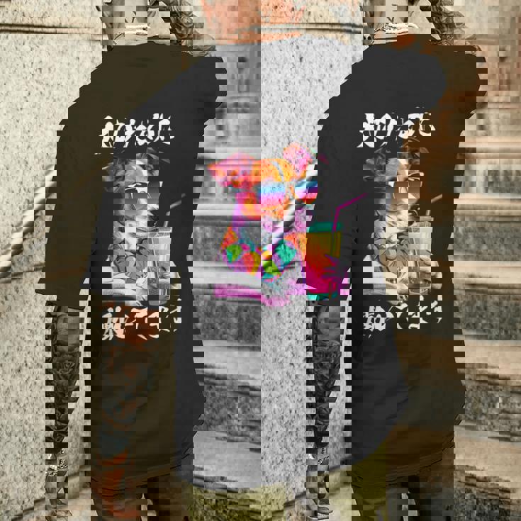 面白いtシャツ ジャックラッセルテリア イヌ わんこ メンズ 犬好き グッズ おもしろ 面白い 服 ネタ 長袖tシャツ メンズTシャツ バックプリント 彼への贈り物