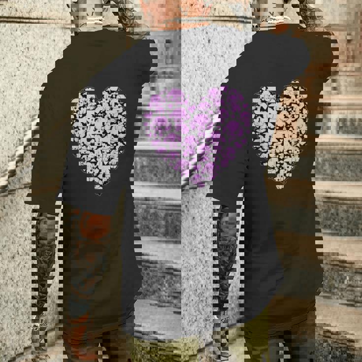 面白いtシャツ トイプードル ハート イヌ メンズ 犬好き グッズ かわいい おもしろ 面白い 服 ネタ メンズTシャツ バックプリント 彼への贈り物