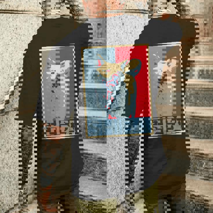 面白いtシャツ 柴犬 犬 わんこ メンズ おもしろ 面白い 服 おもしろグッズ ネタ ポスター 長袖tシャツ メンズTシャツ バックプリント 彼への贈り物