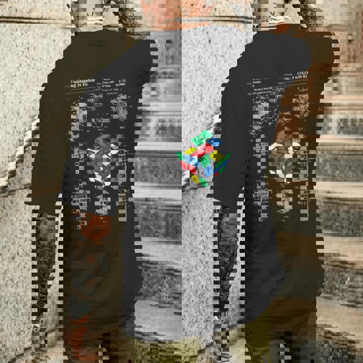 面白いオタク 特許パズルキューブ 数学教師 スピードキューバー オタク メンズTシャツ バックプリント 彼への贈り物