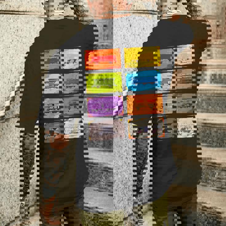 面白いオタク列車 チケットボードゲーム オタク数学の先生 メンズTシャツ バックプリント 彼への贈り物