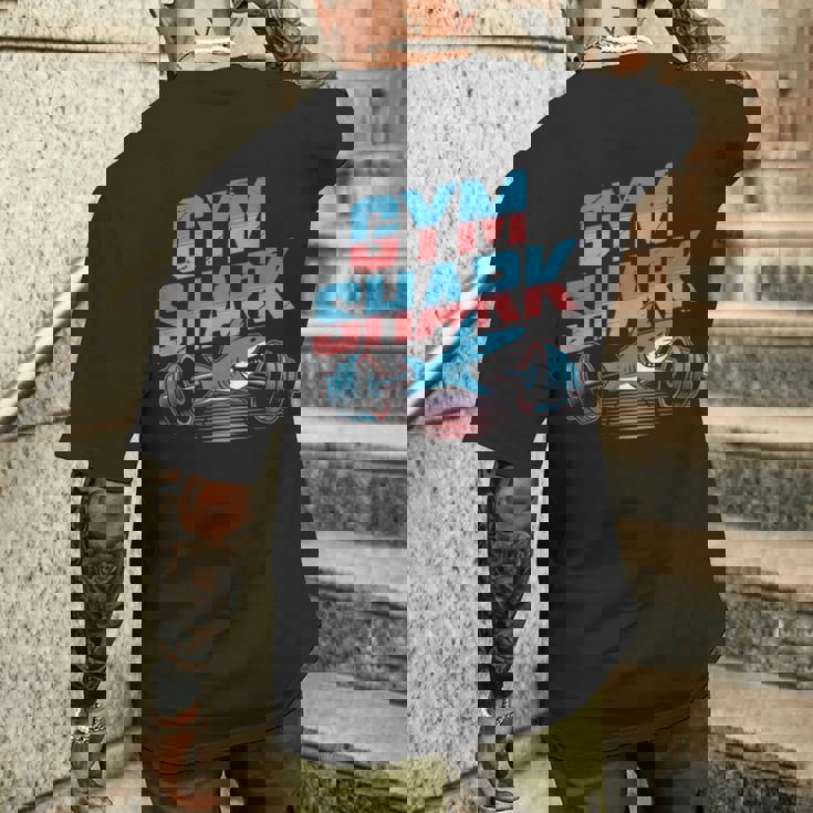 面白いジムシャークシャツ – フィットネス愛好家tシャツ メンズTシャツ バックプリント 彼への贈り物