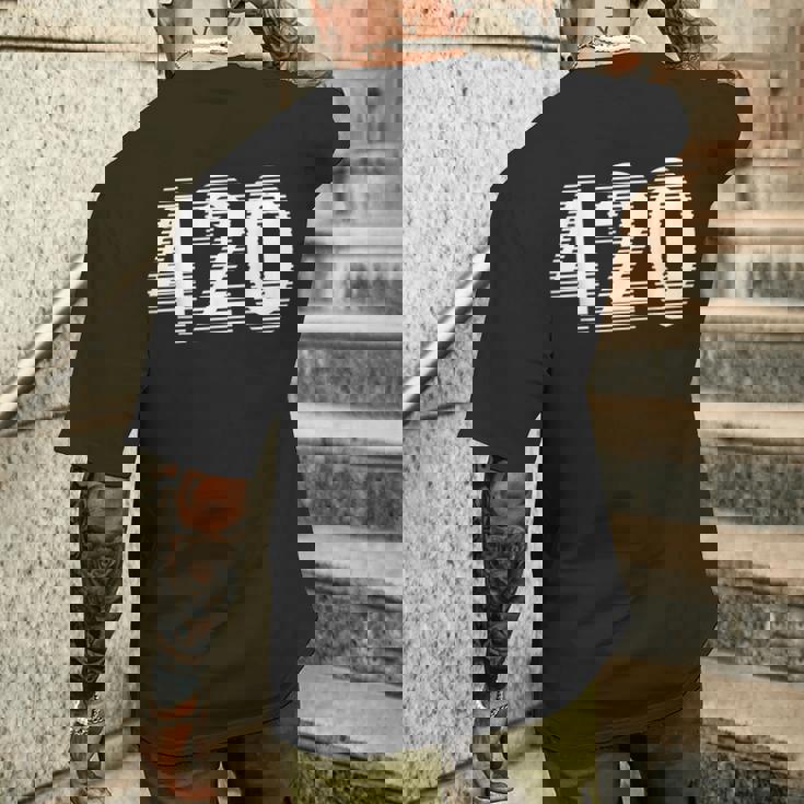 面白いマリファナ-目の錯覚 420 メンズTシャツ バックプリント 彼への贈り物