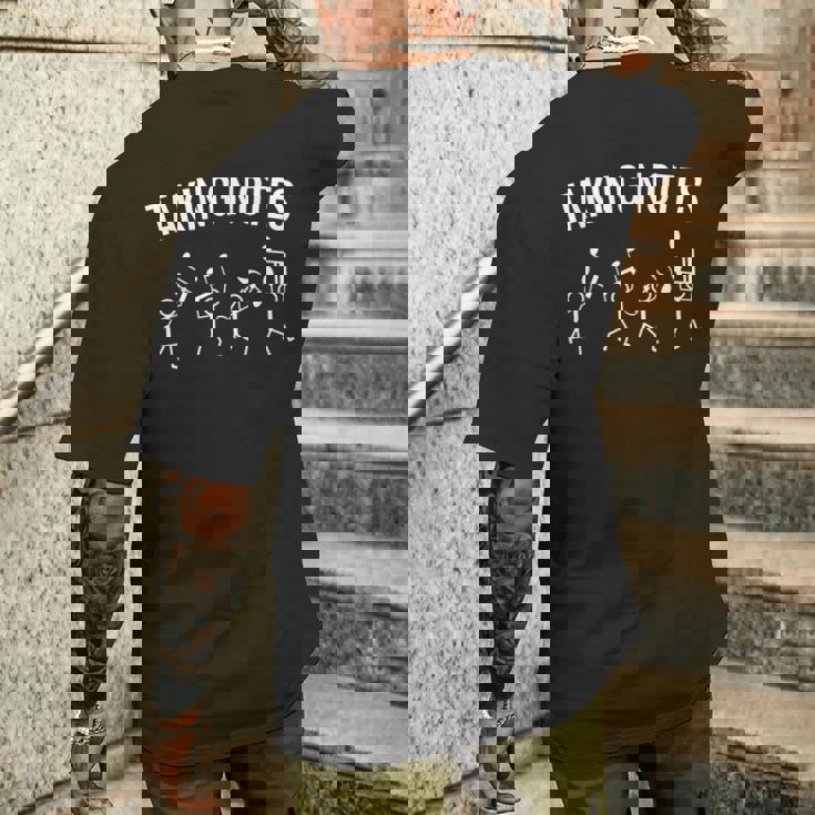 面白い音楽愛好家 音符 ギフト メンズTシャツ バックプリント 彼への贈り物