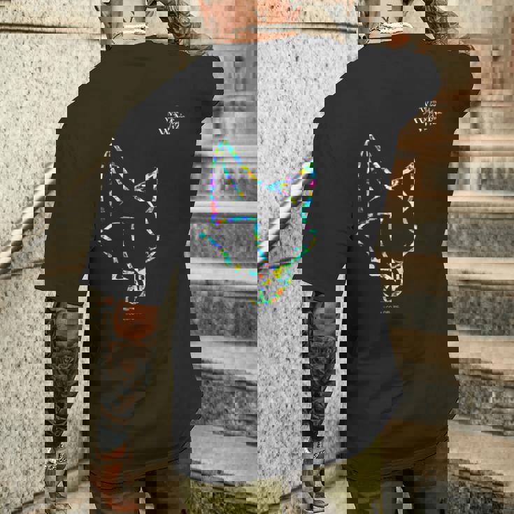 黒猫のウィズ ウィズ B メンズTシャツ バックプリント 彼への贈り物