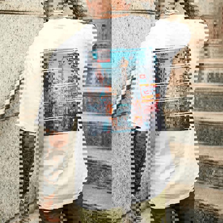 80年代 90年代 大阪 レトロな ヴェイパーウェイヴ 日本 グランジ、原宿 メンズTシャツ バックプリント 彼への贈り物