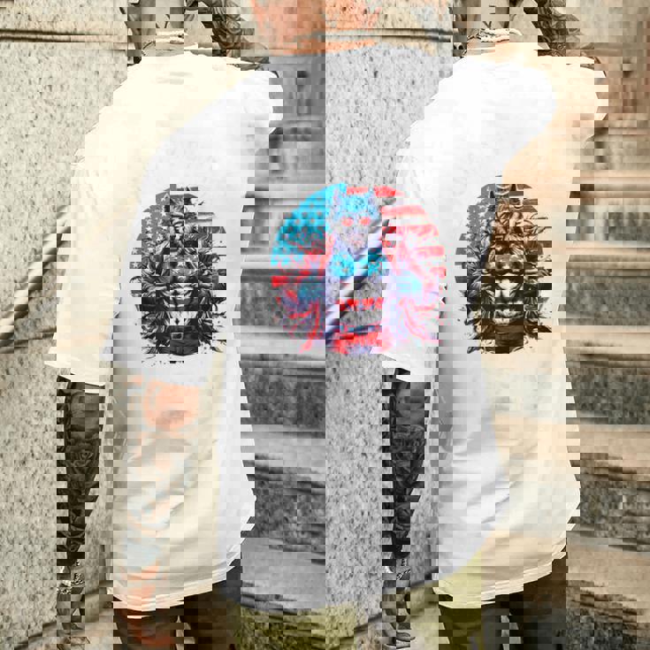 American Werewolfigma シャツ 面白い クリンジ 狼 ブレイン メンズTシャツ バックプリント 彼への贈り物