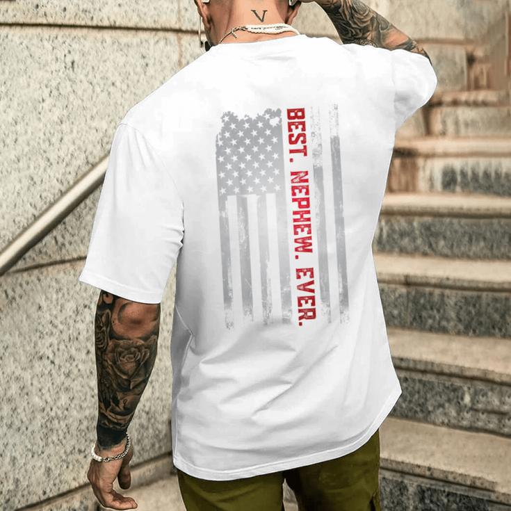 Best Nephew Ever American Usa Bandiera Regalo Per La Festa Del Papà Nipote T-shirt da uomo con stampa posteriore Regalos para él
