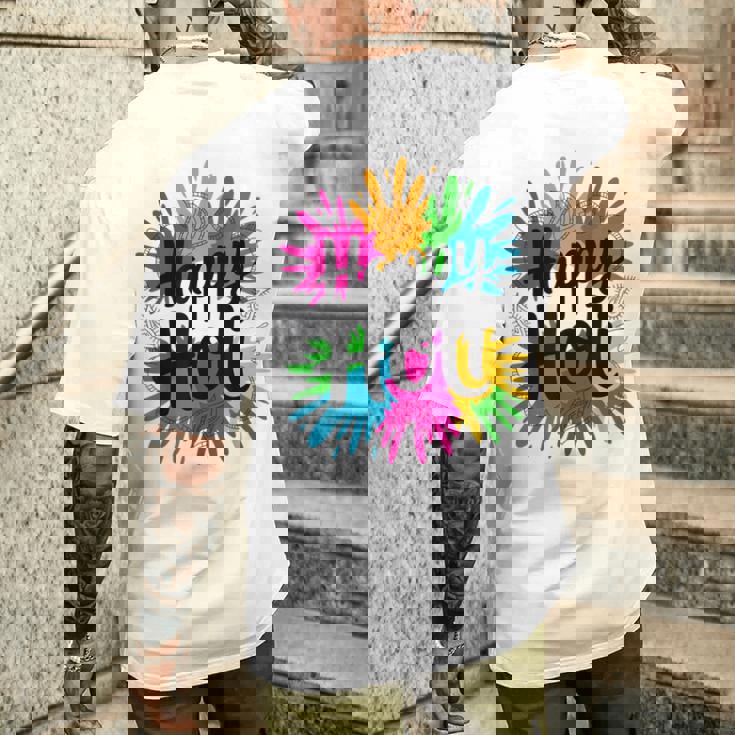 Bura Na Mano Holi Hai India Hindu Colors Happy Holi Festival メンズTシャツ バックプリント 彼への贈り物