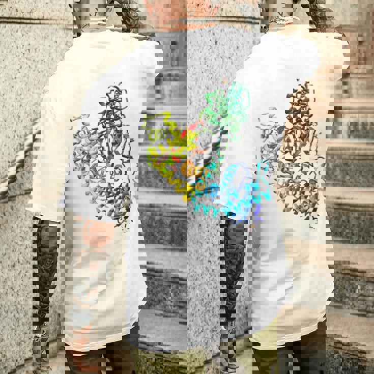 Dna ポリメラーゼ遺伝学 分子生物学 科学者 メンズTシャツ バックプリント 彼への贈り物