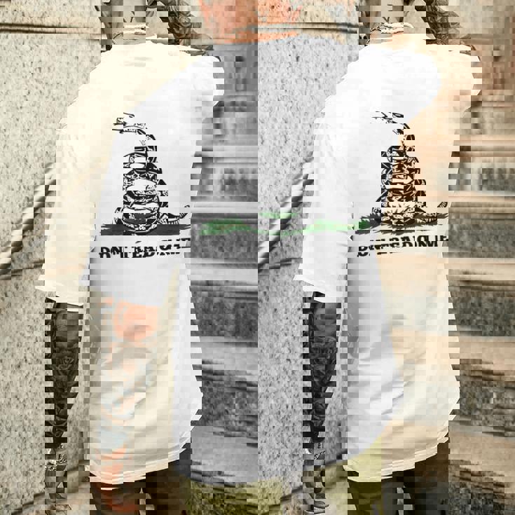 Don't Tread On Me 2Nd Amendment 愛国心が強いノベルティアイテム メンズTシャツ バックプリント 彼への贈り物