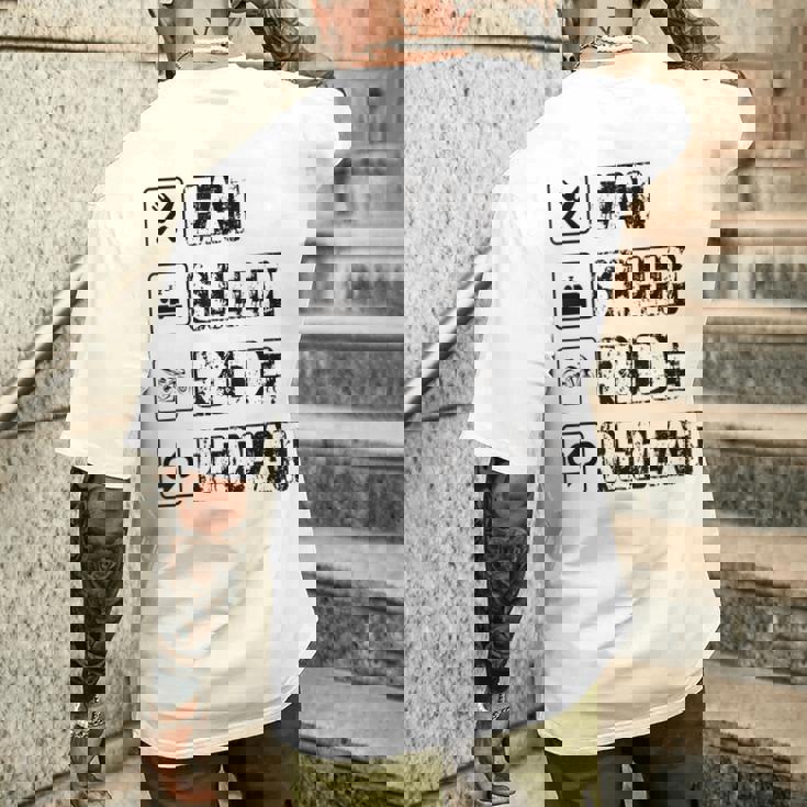 Eatleep Ride Repeat オートバイ バイク モーターサイクリスト 格言 メンズTシャツ バックプリント 彼への贈り物