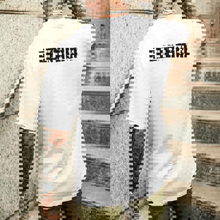 Electrical – Professional Electriciantaff Uniform メンズTシャツ バックプリント 彼への贈り物