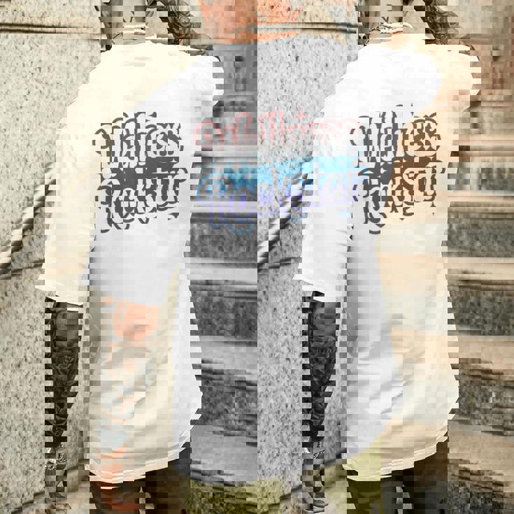 Epic Team Wellness Rockstarquad ヨガクラス フィットネス メンズTシャツ バックプリント 彼への贈り物