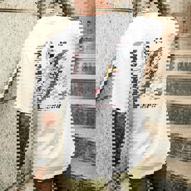 F-4 Phantom Ii ジェットグラフィック メンズTシャツ バックプリント 彼への贈り物