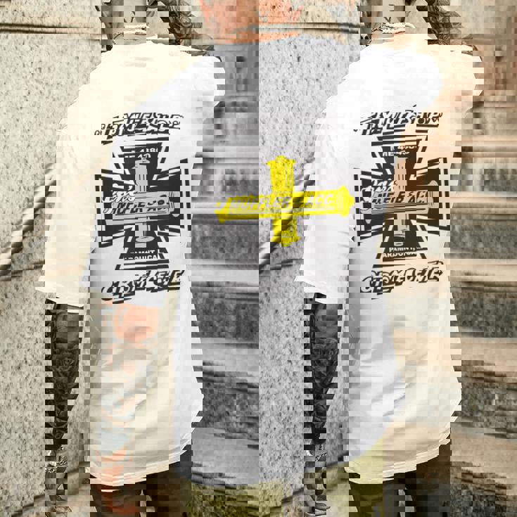 Gene's Mufflers アイアンクロス メンズTシャツ バックプリント 彼への贈り物