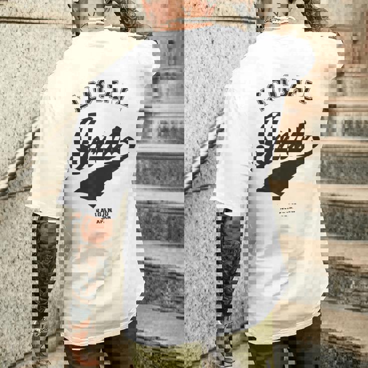 Ina Local 伊那市ローカル 故郷 メンズTシャツ バックプリント 彼への贈り物