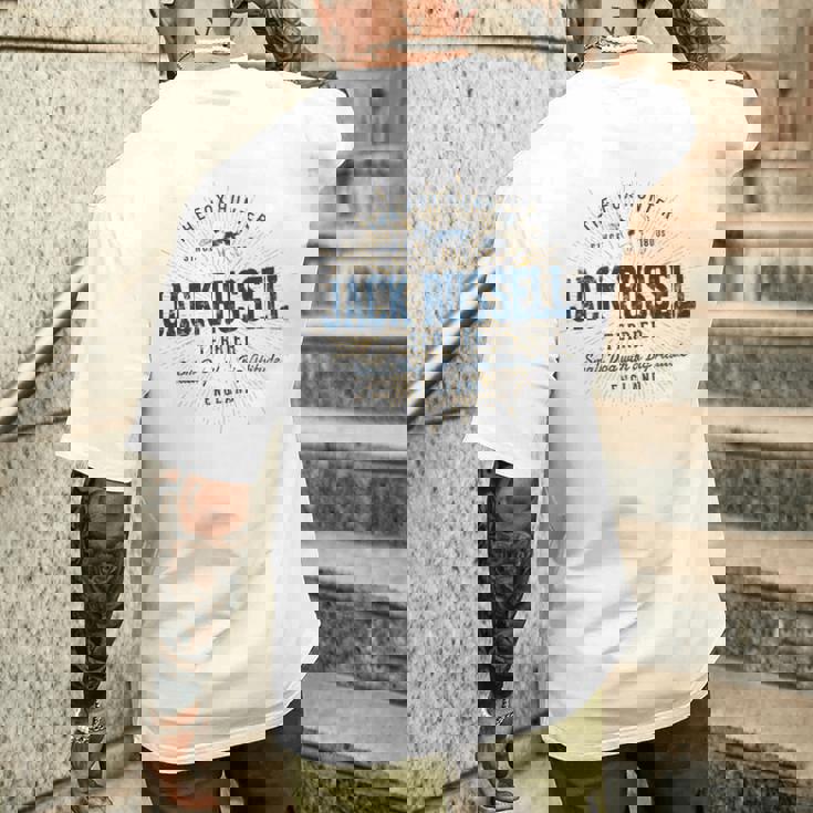 Jack Russell Terrier ヴィンテージジャック・ラッセル・テリア 長袖tシャツ メンズTシャツ バックプリント 彼への贈り物