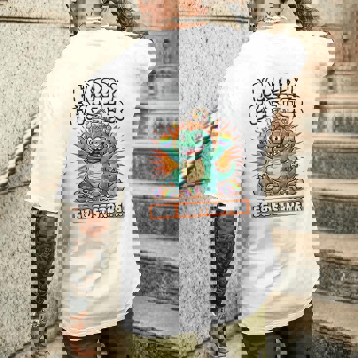 Kaiju イースターシャツ 男の子用 エッグデストロイヤー キッズtシャツ メンズTシャツ バックプリント 彼への贈り物