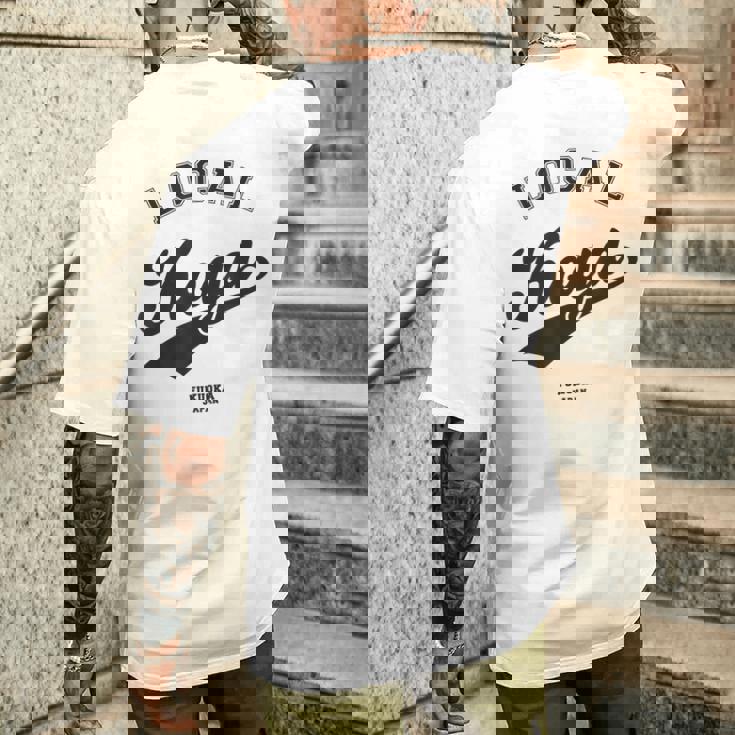 Koga Local 古賀市ローカル 故郷 メンズTシャツ バックプリント 彼への贈り物