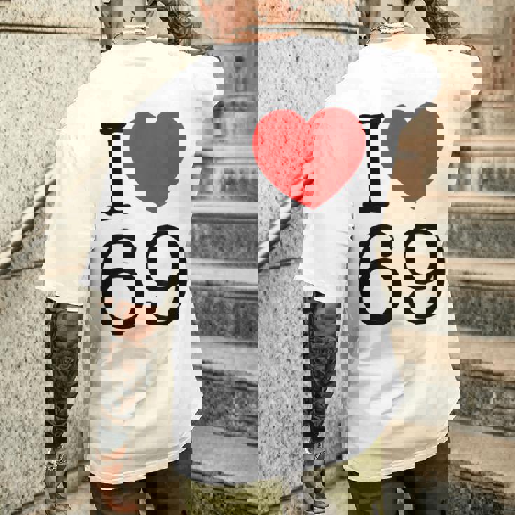 I Love 69 ファニーtシャツ メンズTシャツ バックプリント 彼への贈り物