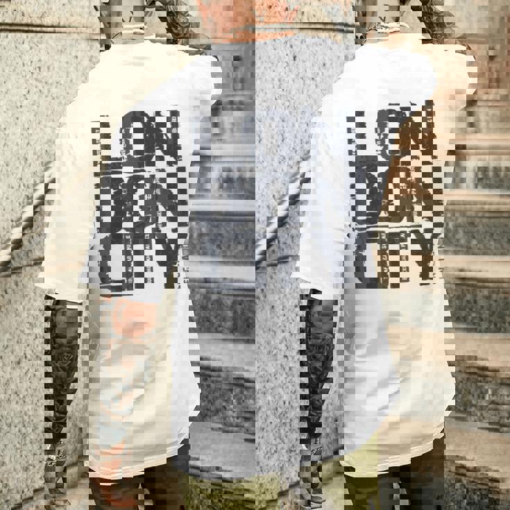 I Love London、クールでレトロなロンドンのファッショングラフィックデザイン。 メンズTシャツ バックプリント 彼への贈り物