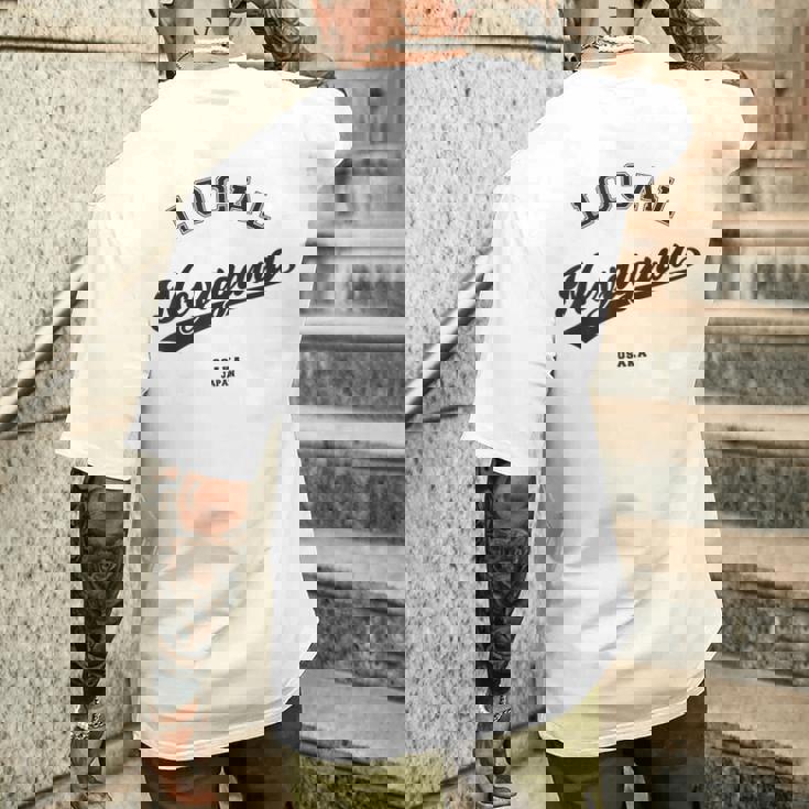 Neyagawa Local 寝屋川ローカル 故郷 メンズTシャツ バックプリント 彼への贈り物