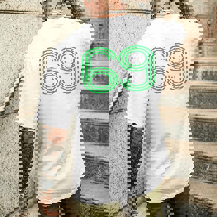 Number 69 シャツ レトロ ユニフォーム ヨーロッパスタイル バックプリント ジャージ メンズTシャツ バックプリント 彼への贈り物